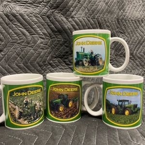 John Deere coffee mugs. Set of 4.